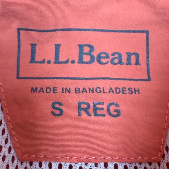 Women's L.L. BEAN Tropicwear Long Sleeve Shirt ID#293298 Salmon | Size S - Picture 5 of 7